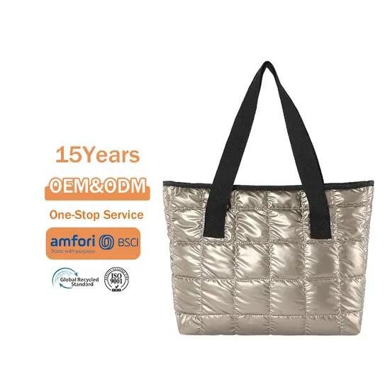 Quilted Autumn Travel Bag Fashionable Waterproof Shopping Bag for Girls