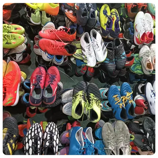 Factory Cheap Soccer Boots Price Used Men′s Soccer Shoes Second Hand Shoes Clean Mix Soccer Used Bale Shoes Branded