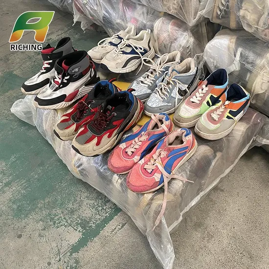 2ND Korea Original High Quality Second Hand Brand Badminton Gym Shoes Bulk Used Trainers for Men Women′s