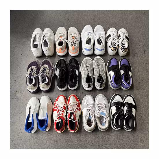 Factory Wholesale Used Branded Shoes Sneaker Original Second Hand Sport Running Shoes