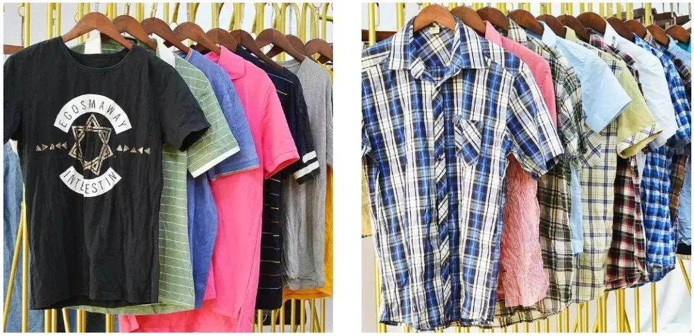 Used Clothes Men&prime;s T-Shirts Bales Second Hand Clothing in Bundles