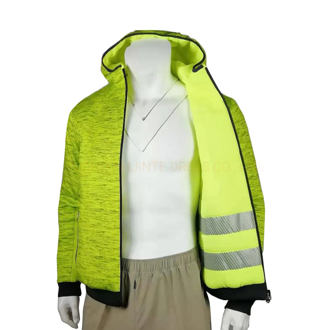 2 Sides Used Cationic Fabric High Visbility Reflective Tape Cotton Protective Clothing for Men