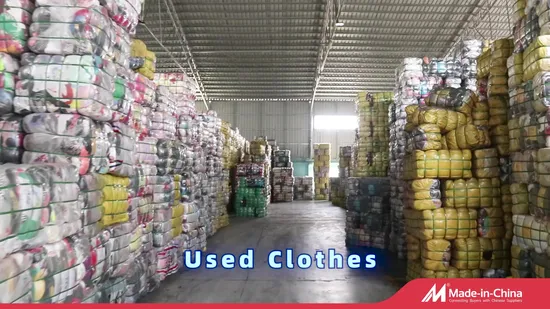 Sorted Secondhand Clothes Hoody Cotton Nylon Sport Wear in Guangzhou Wholesale Grade AAA Men and Women Used Clothing 