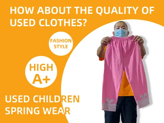 Wholesale Summer Branded Original Children Spring Wear Used Clothes Second Hands Clothing 