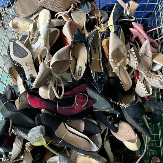 S15 Used Wholesale High Quality Women Shoes Fashion Formal Heels Affordable Price Sell in Bales Bulk Shoes 