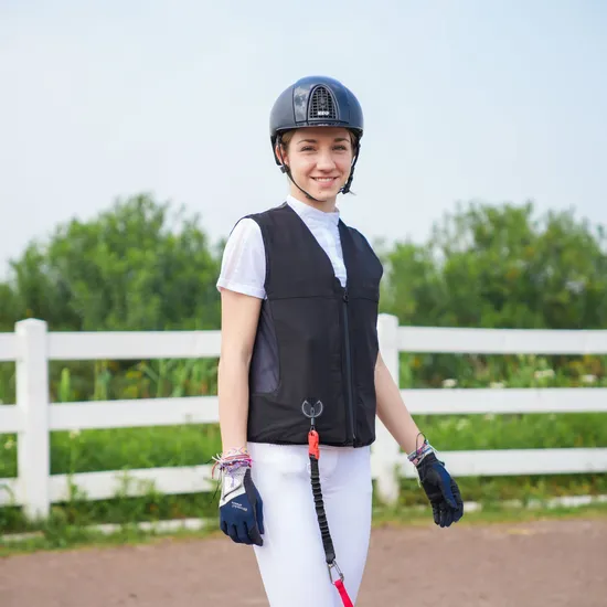 Ultralight Softshell Horse Riding Airbag Vest for Equestrian Enthusiasts with Fast Response Mechanical Airbag System Bulk Orders with Reflective Printing 
