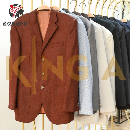 Ukay Used Clothes Bales Bulk China Apparel Second Hand Clothing Supplier Formal Business Men Suit From UK
