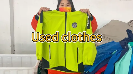 First Grade Men Used Clothes Bales 100 Kg Used Premium Bales Jacket 