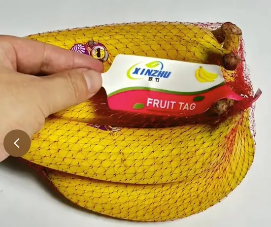 Supermarket Mesh Bag Packaging Fruit Label Waterproof Tear